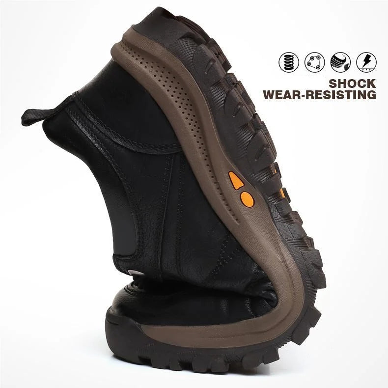 Mens Arch Support Shoes with Foam Padding and Rubber Grip Sole