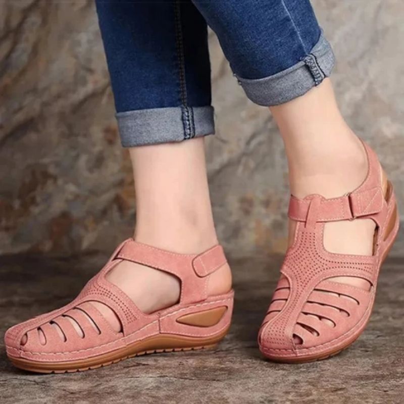 Womens Sandals with Ergonomic Footbed and Adjustable Straps, Non-Slip Lightweight Sole