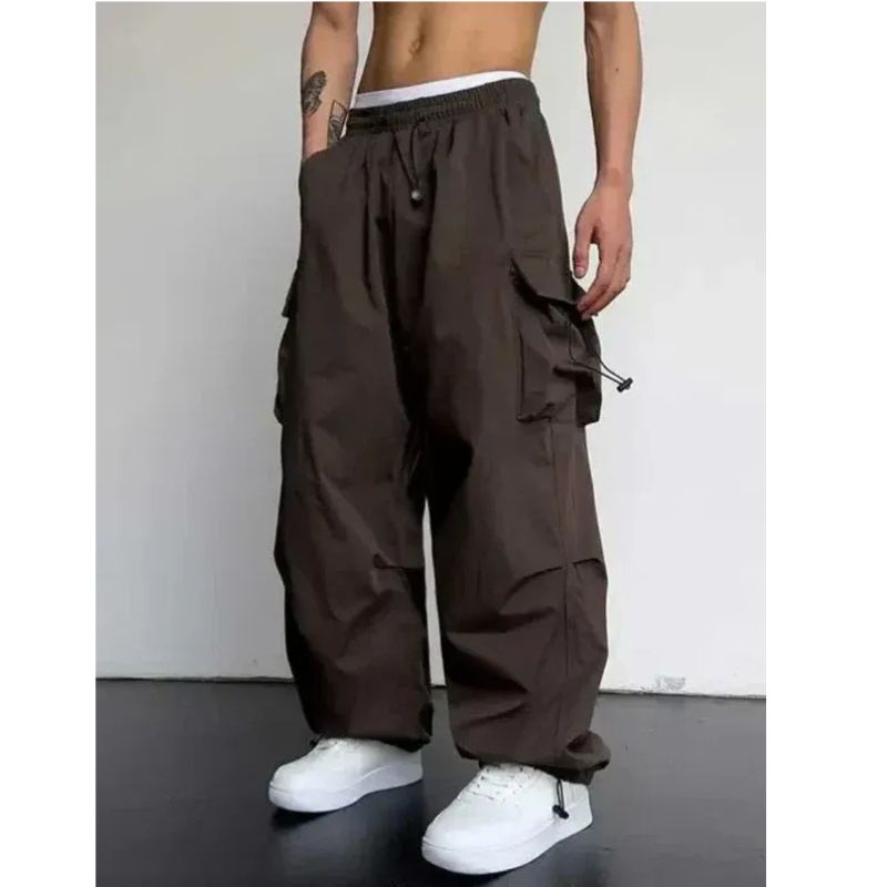 Cargo Pants with Multiple Pockets and Breathable Fabric, Machine Washable