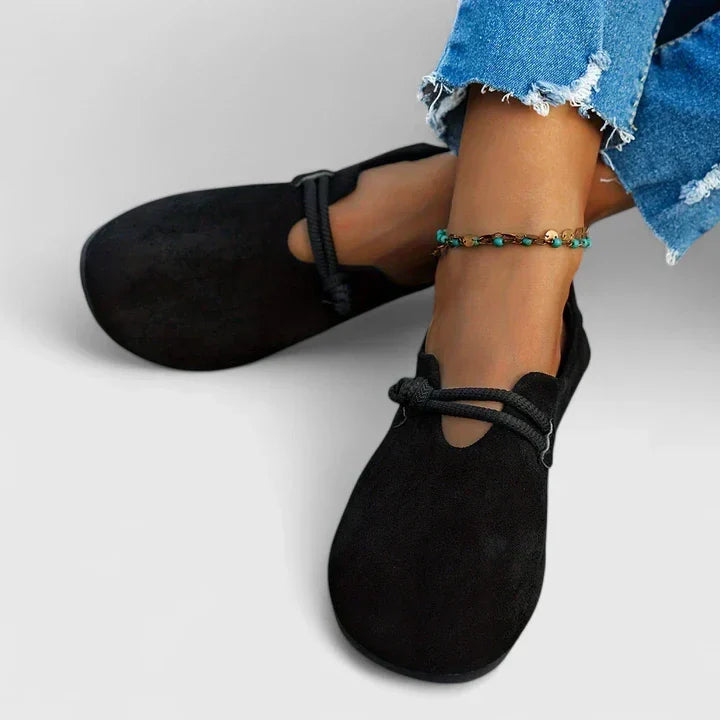 Rope-Tie Closed Toe Loafers for Women