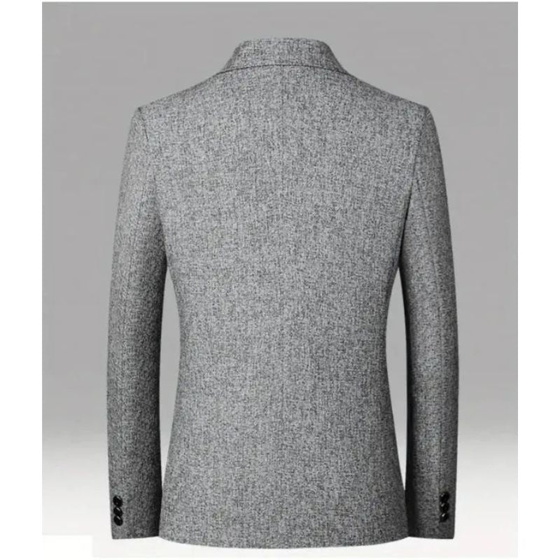 Mens Slim Fit Blazer with No-Iron Finish and Travel-Friendly Design, Smart Casual