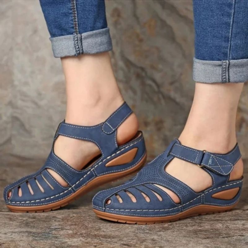 Womens Sandals with Ergonomic Footbed and Adjustable Straps, Non-Slip Lightweight Sole