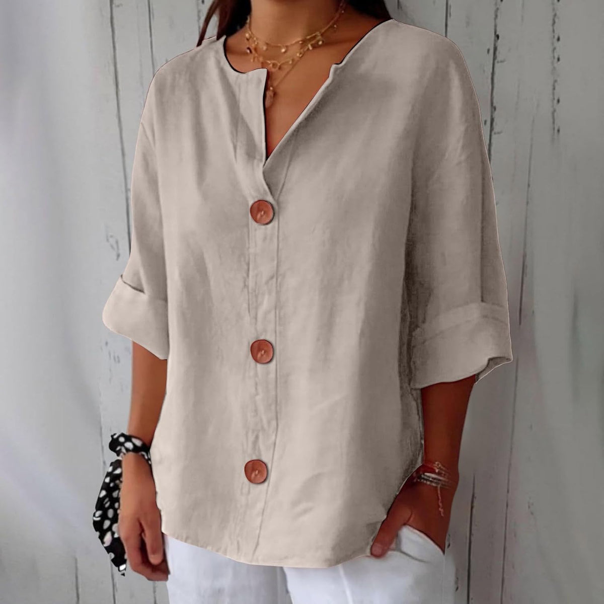 Lightweight Summer Blouse with Breathable Fabric and Relaxed Fit