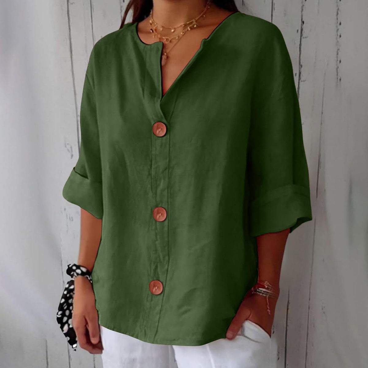 Lightweight Summer Blouse with Breathable Fabric and Relaxed Fit