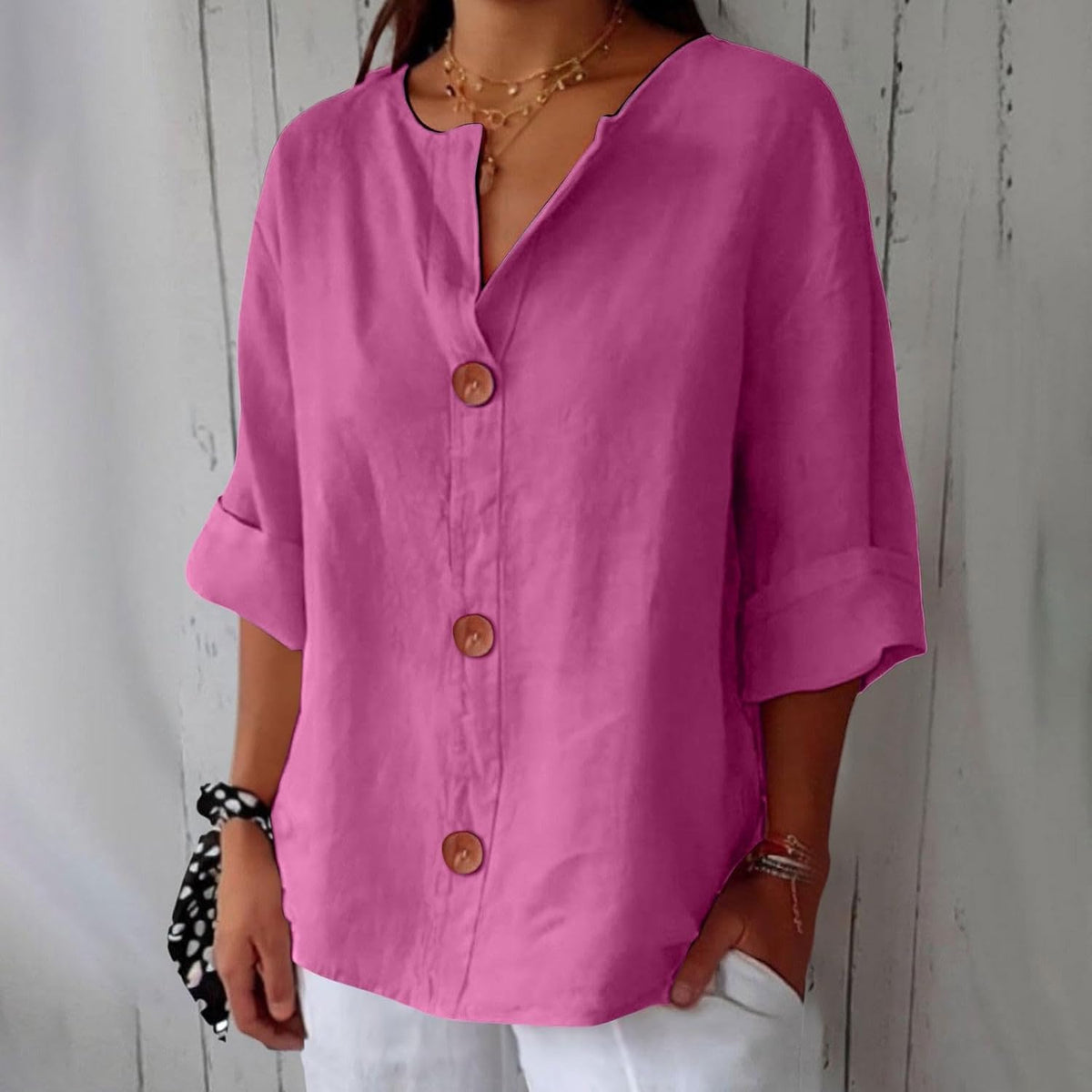 Lightweight Summer Blouse with Breathable Fabric and Relaxed Fit