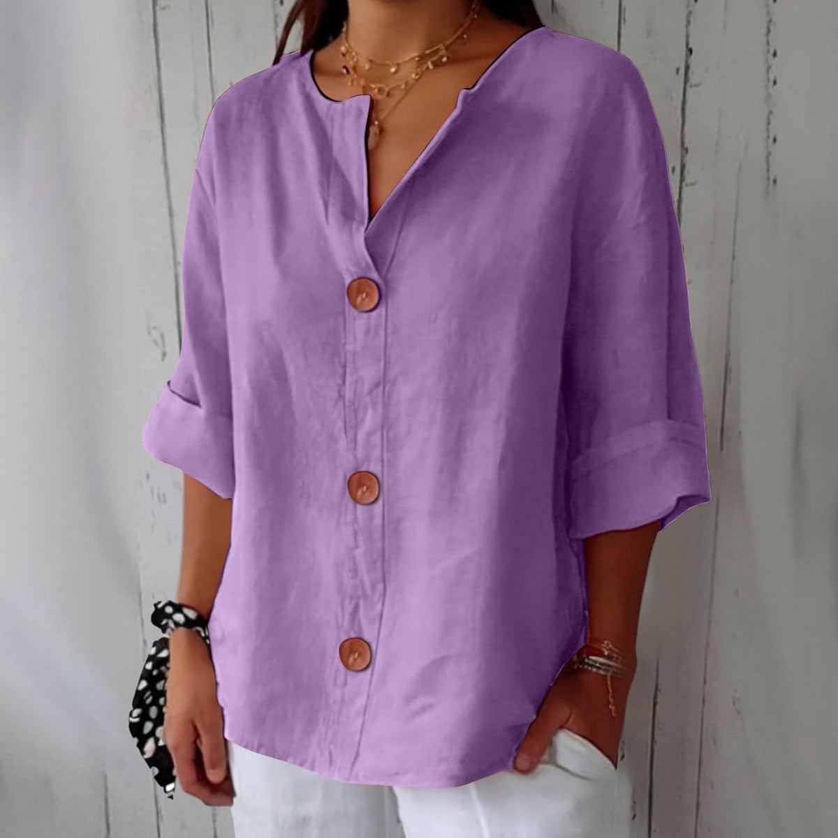 Lightweight Summer Blouse with Breathable Fabric and Relaxed Fit