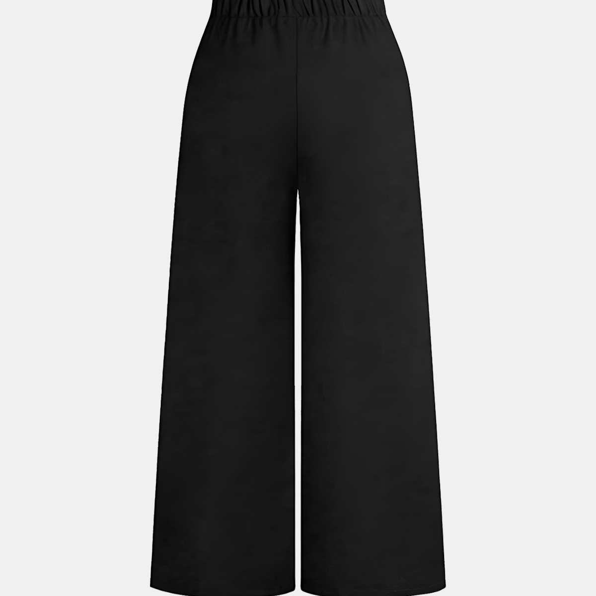 High Waist Woven Pants with Elasticated Back Panel and Medium Stretch