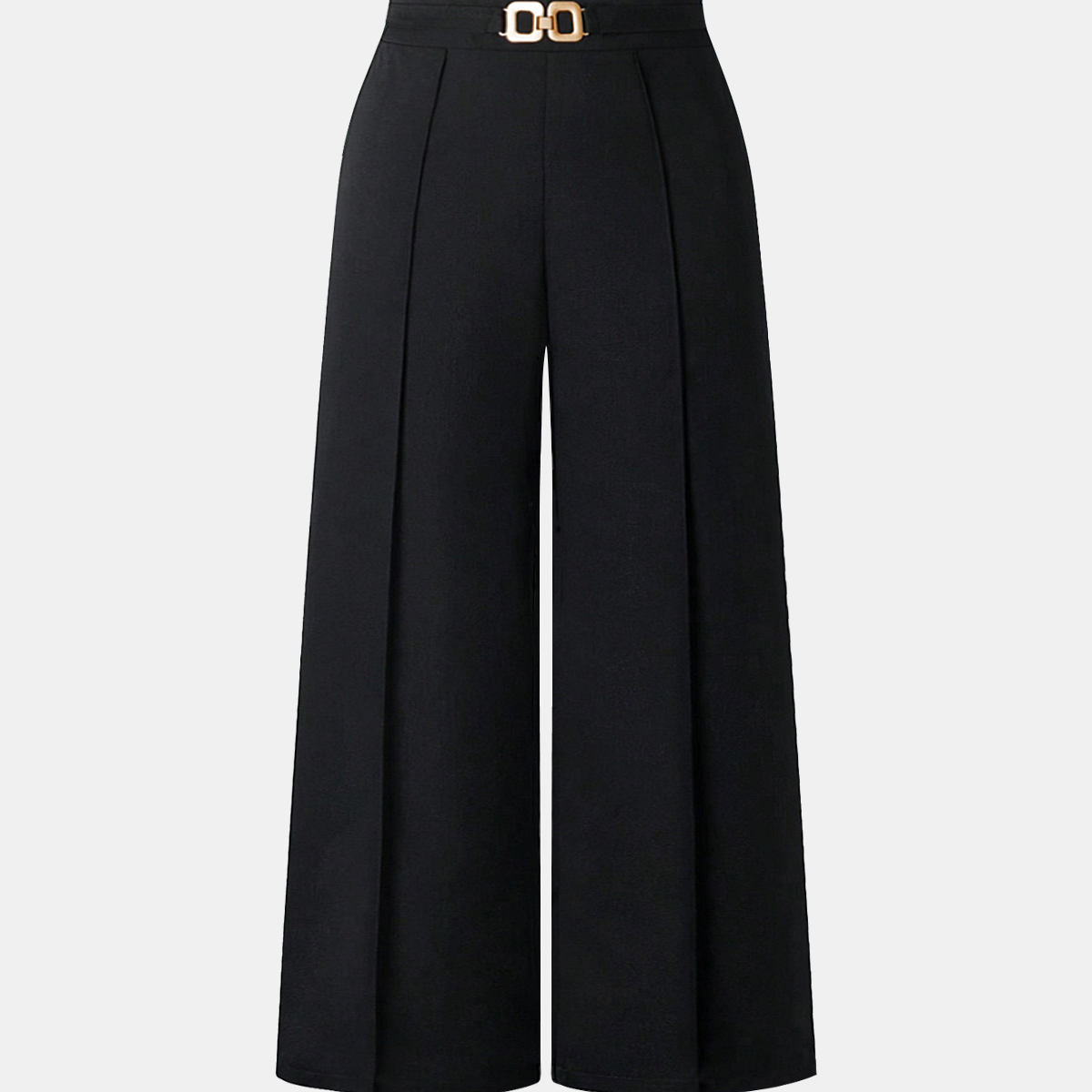 High Waist Woven Pants with Elasticated Back Panel and Medium Stretch