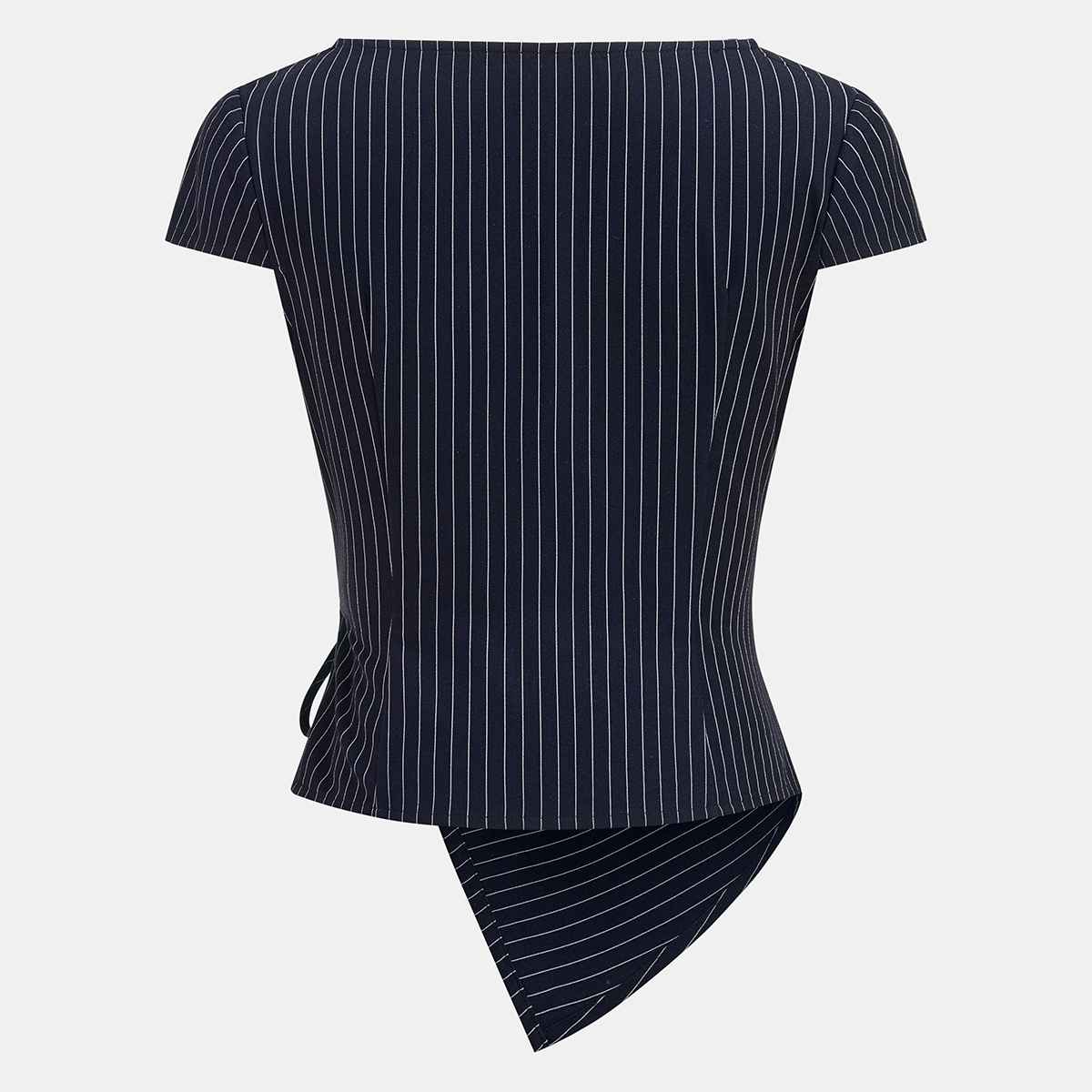 Two Piece Jumpsuit with Invisible Back Zipper and Short Sleeves