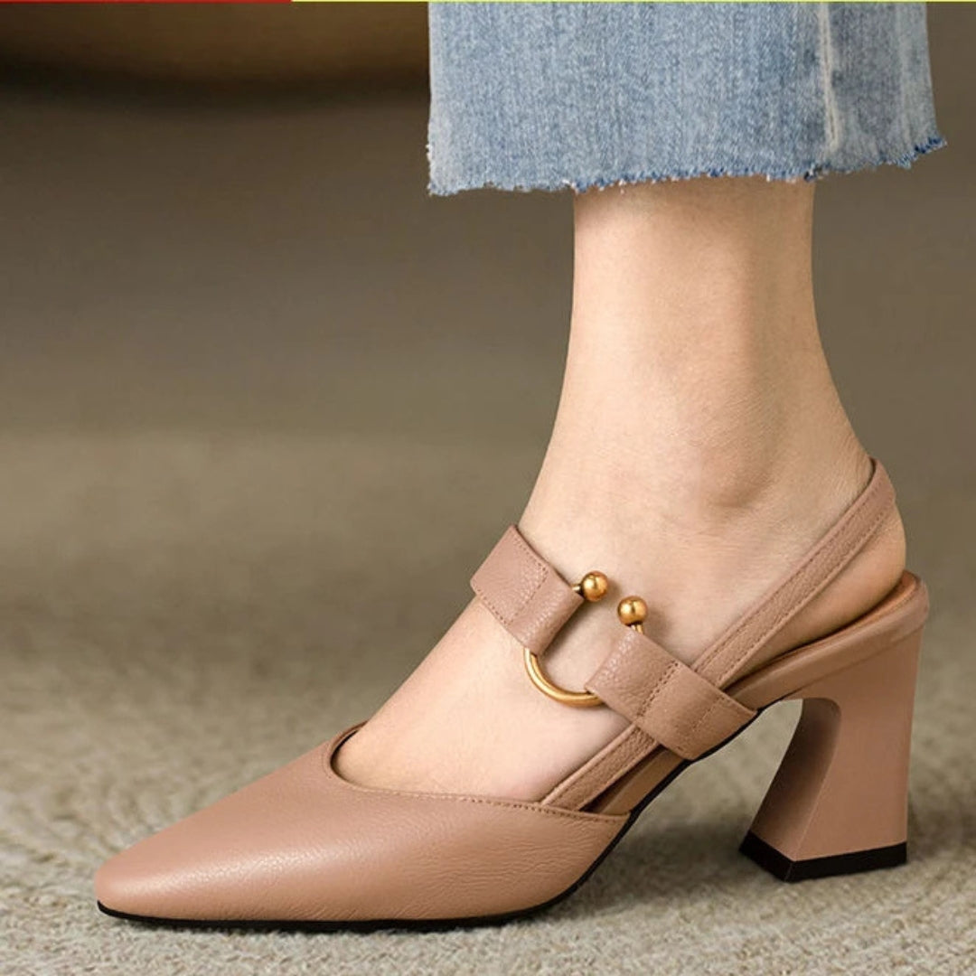 Womens Orthopedic Heels with Contoured Arch Support and Breathable Materials