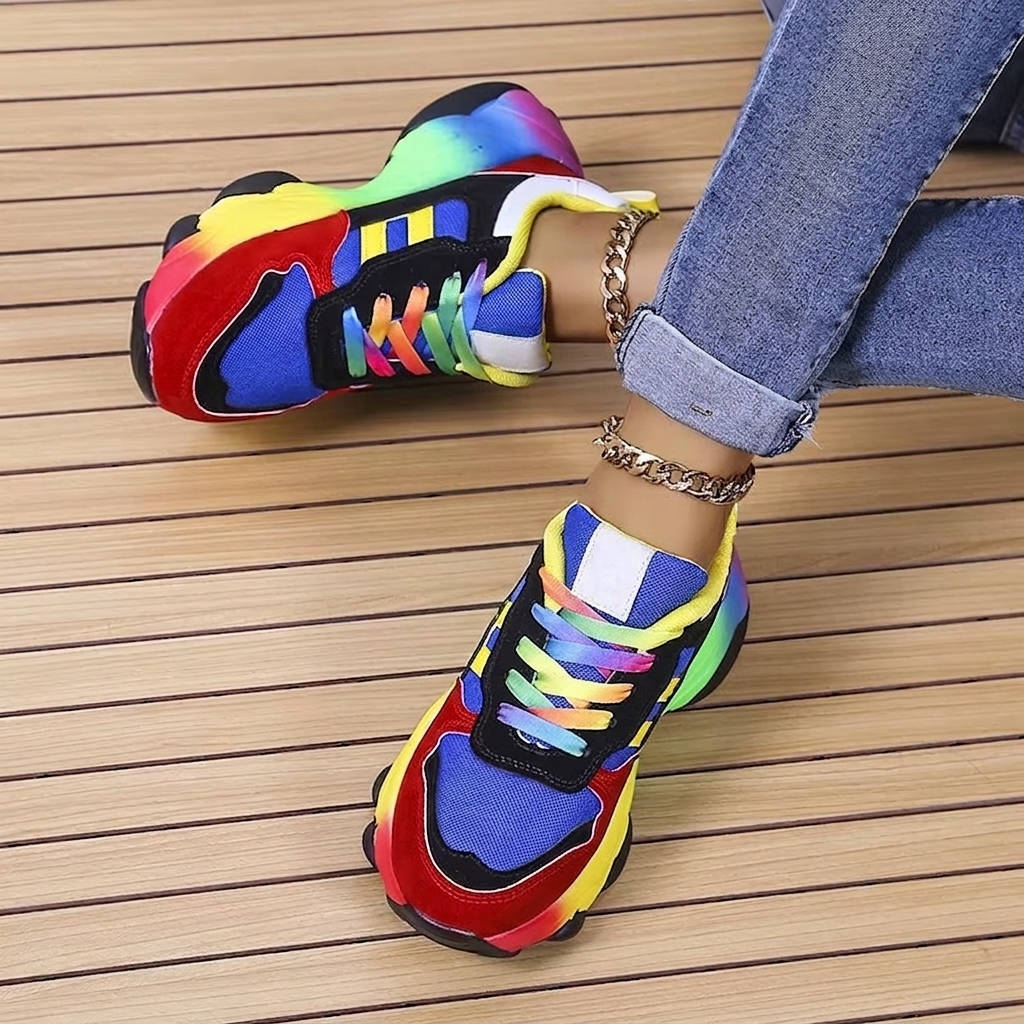 Walking Sneakers with Arch Support and Mesh Ventilation, Shock Absorbing Sole