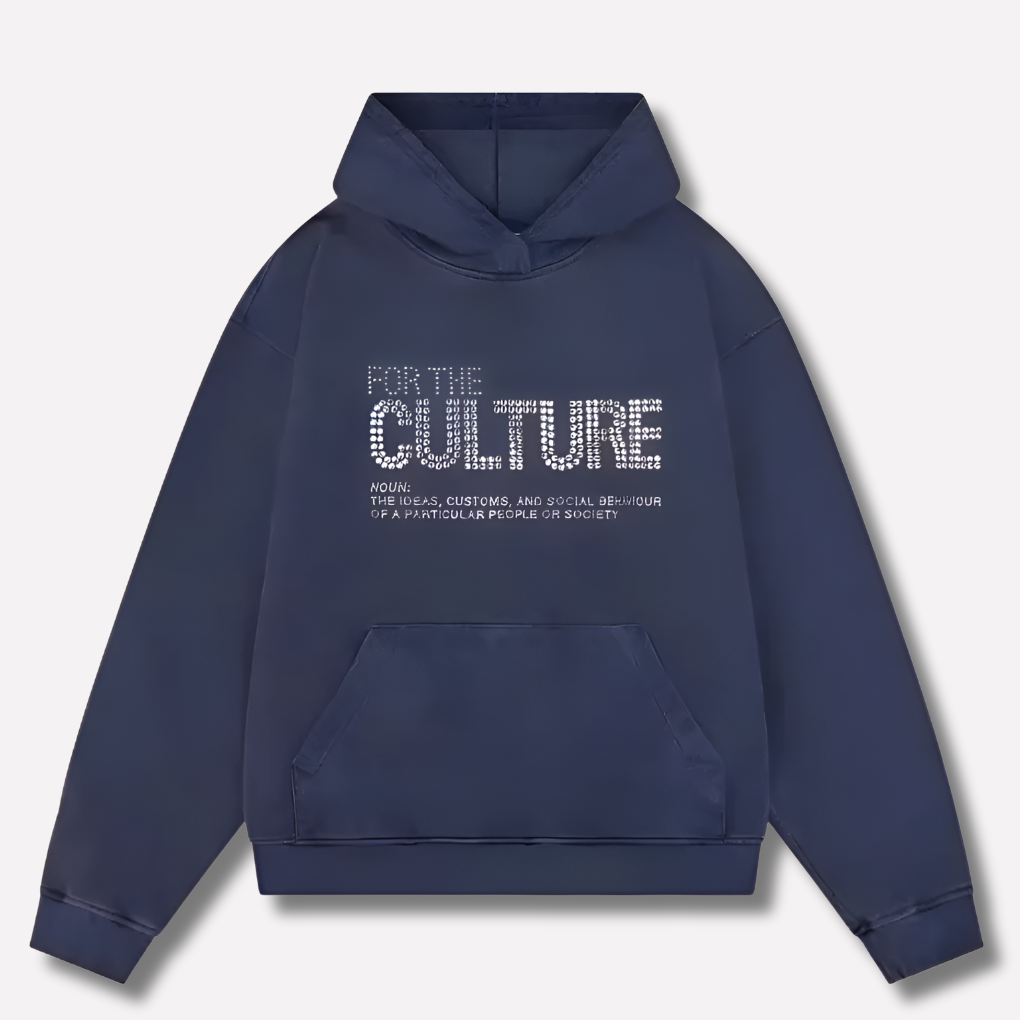 Graphic Hoodie with Water-Based Chest Print and Kangaroo Pocket, Midweight Relaxed Fit