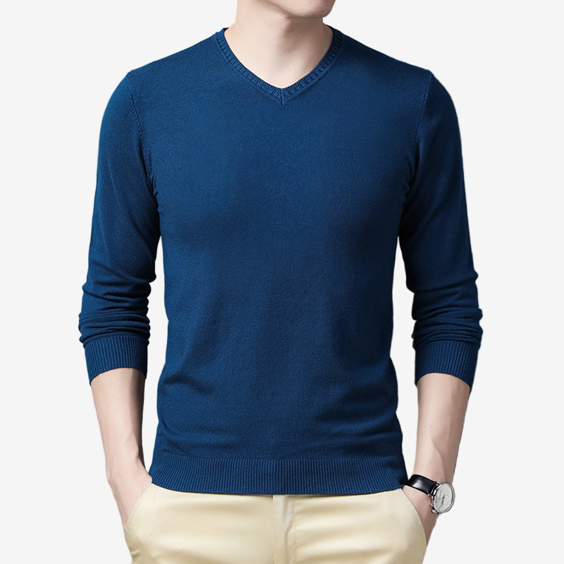 Jonny - Casual V-Neck knitted sweater for men-Men Fashion