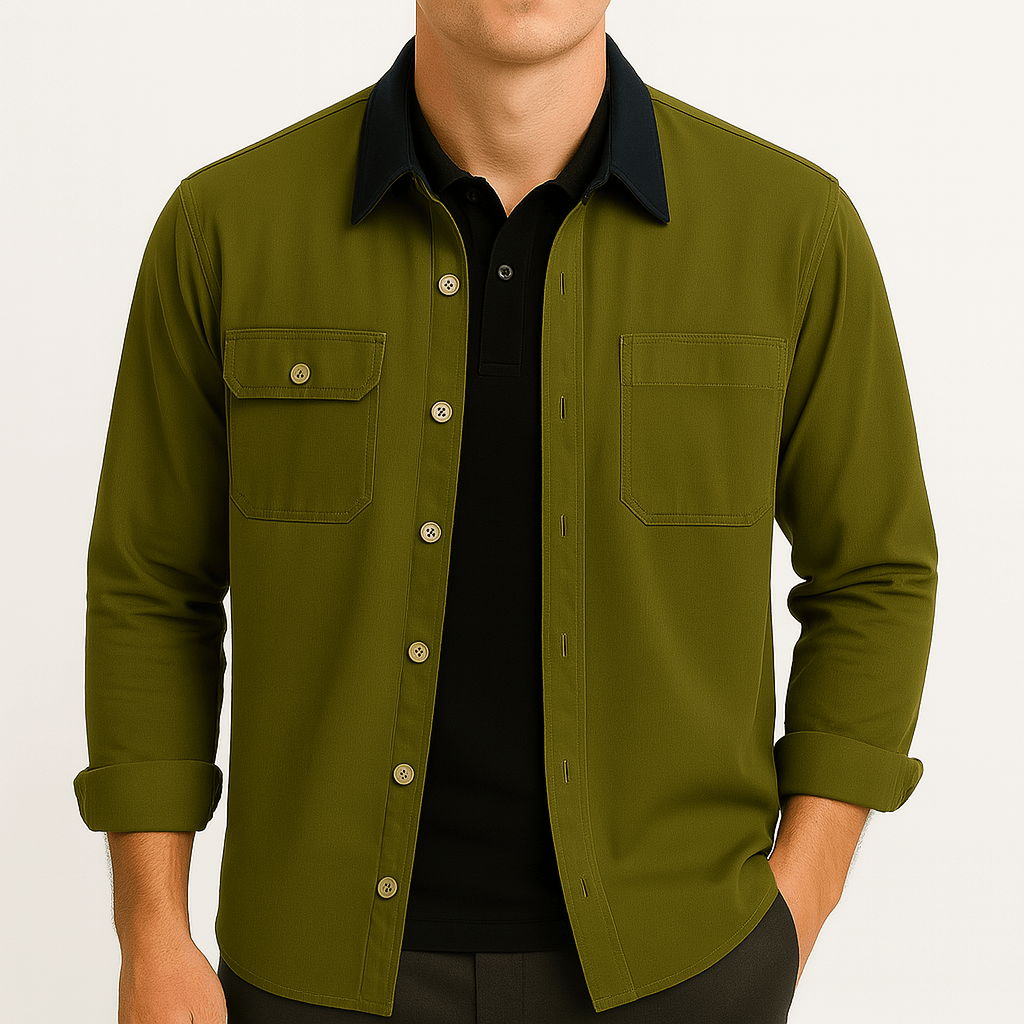 Luminovi | Colorblock Shirt-Shirt