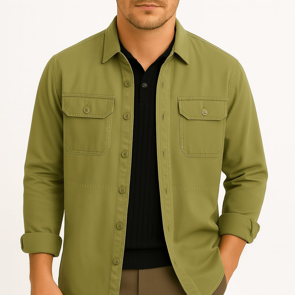 Luminovi | Cotton Utility Shirt-Shirt