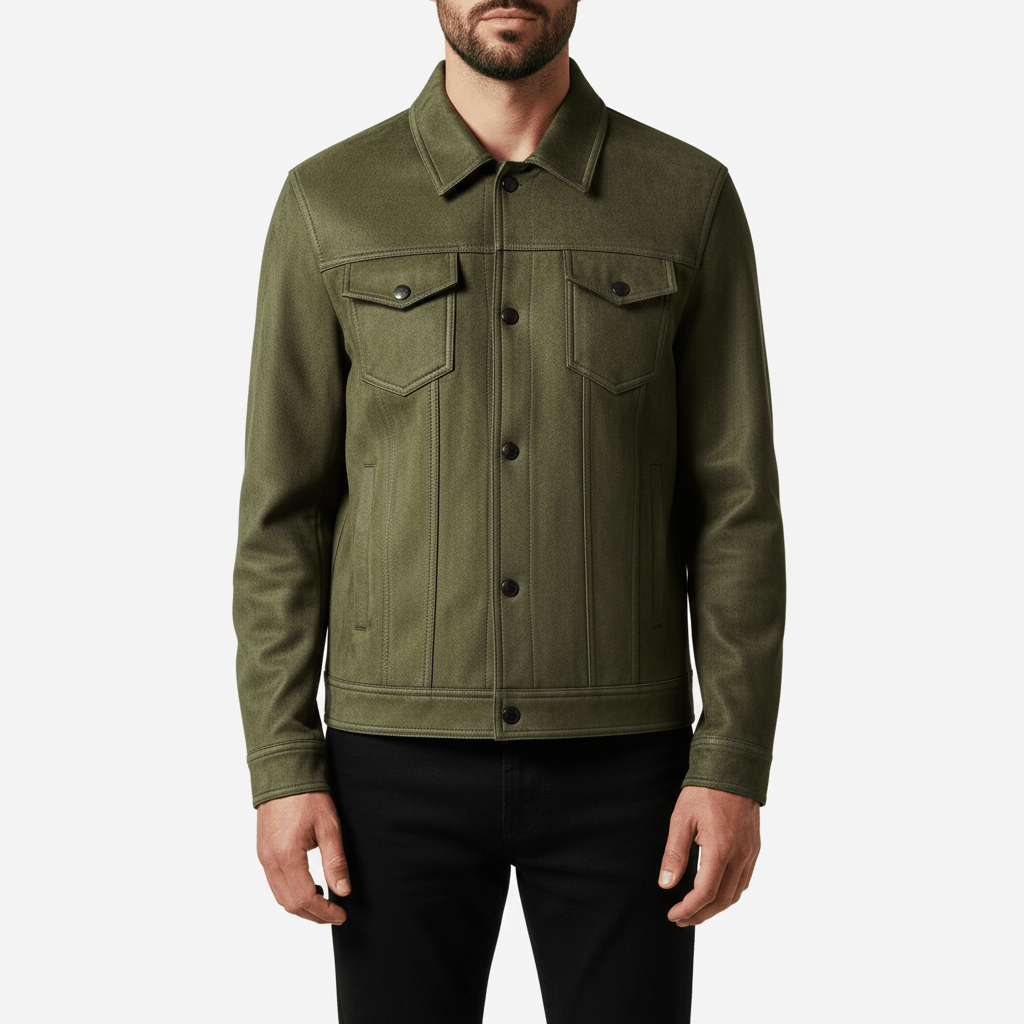 Luminovi | Denim Trucker Jacket-Jacket