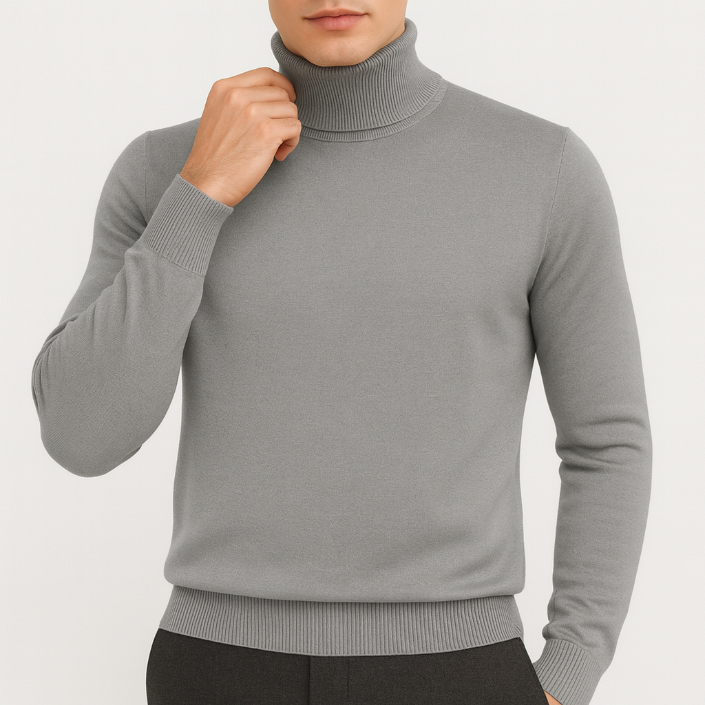 Luminovi | Fine Knit Turtleneck-Turtleneck