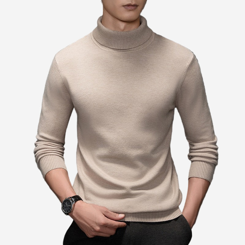 Luminovi | Gauge Turtleneck Sweater-Sweater