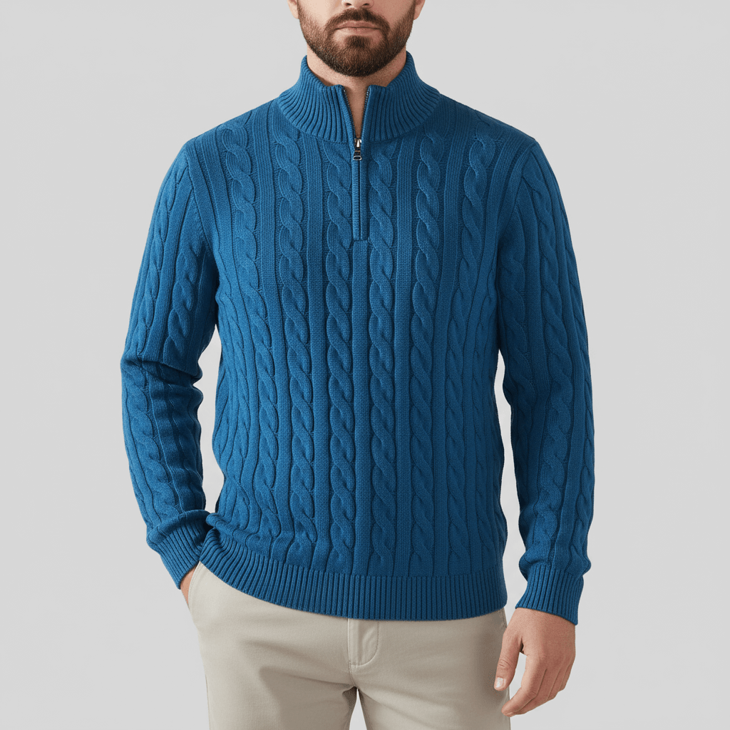 Luminovi | Knit Pullover Sweater-Sweater