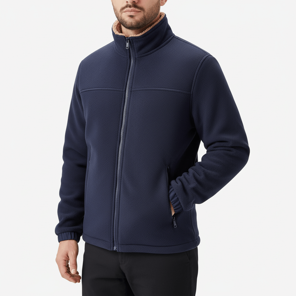 Luminovi | Knitted Zip Cardigan-Cardigan