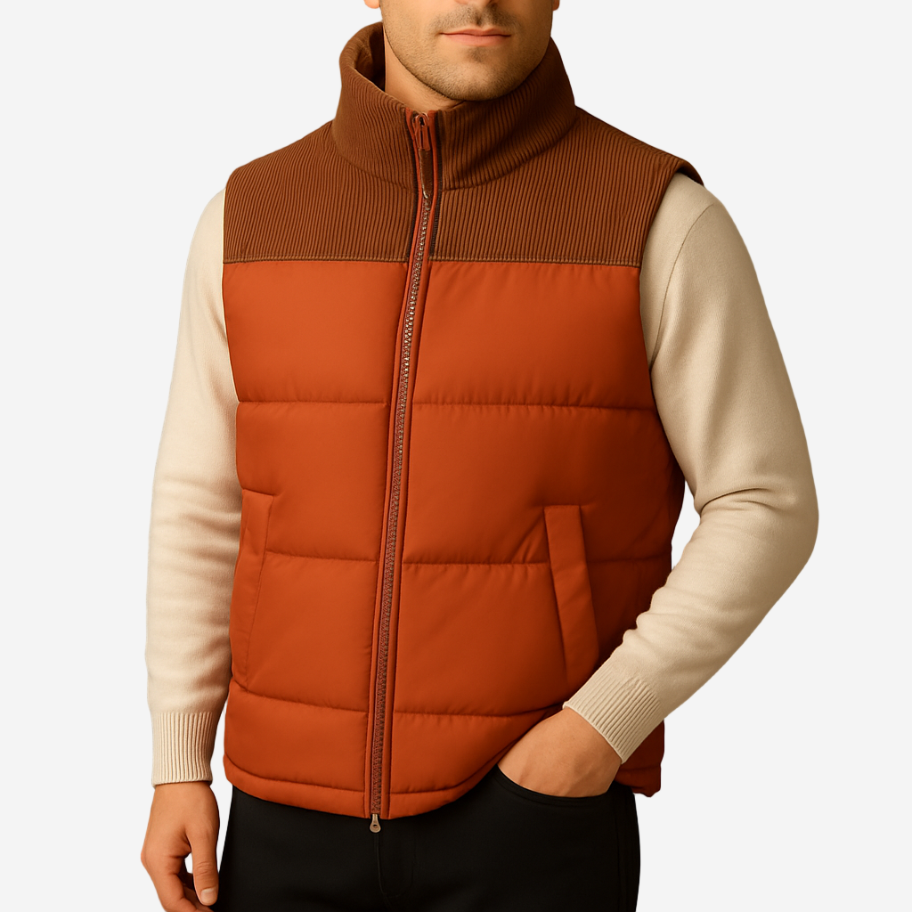 Luminovi | Quilted Vest Jacket-Vest