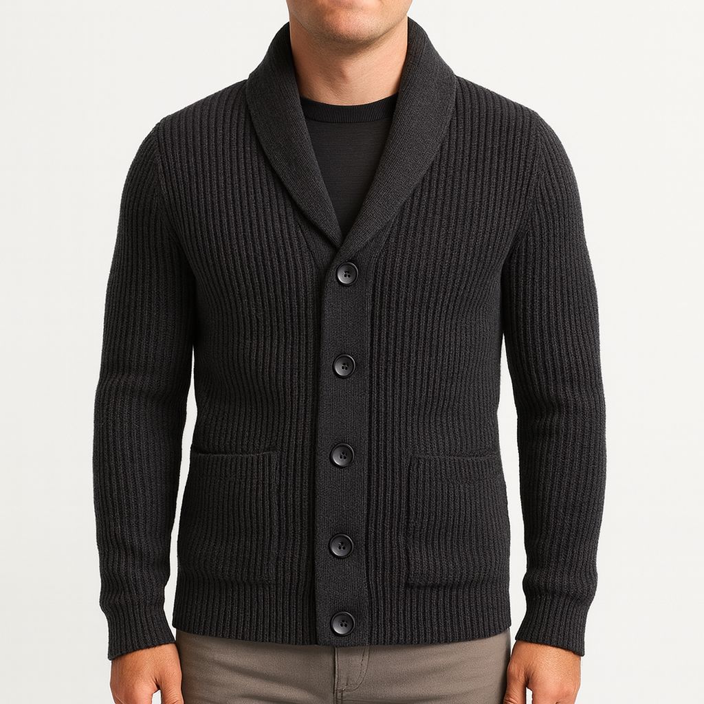 Luminovi | Shawl Collar Cardigan-Cardigan