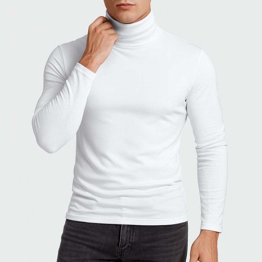 Luminovi | Slim Turtleneck Tee-Turtleneck
