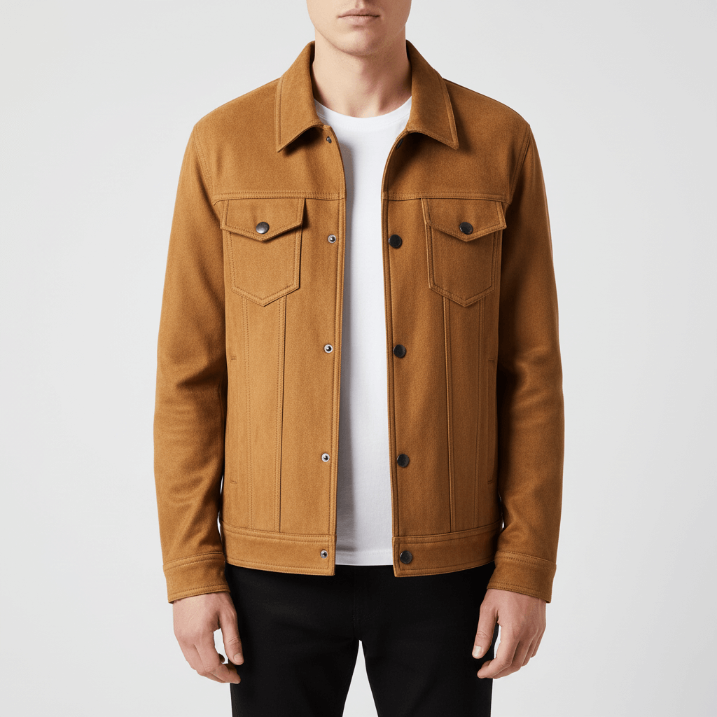 Luminovi | Suede Retro Jacket-Jacket