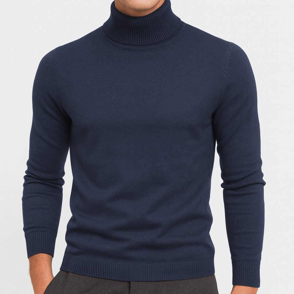 Luminovi | Turtleneck Knit Jumper-Sweater