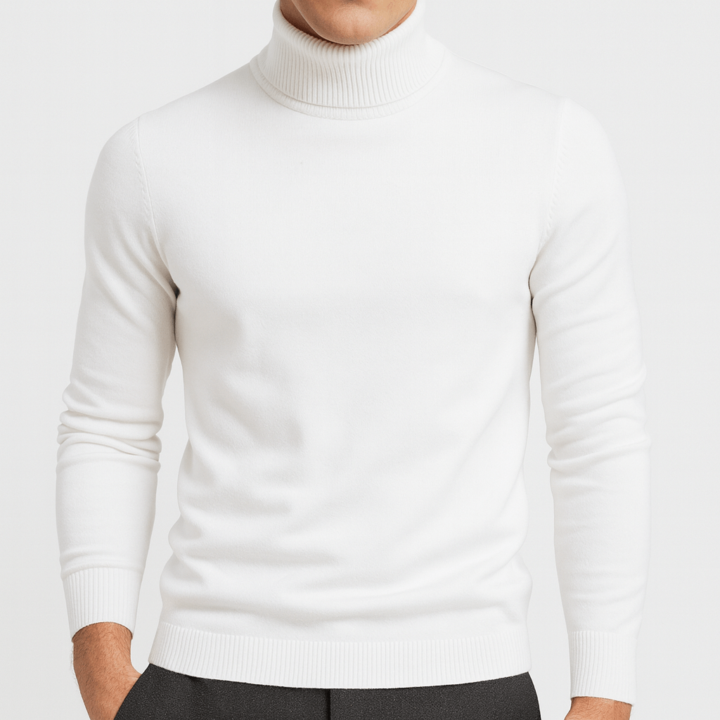 Luminovi | Turtleneck Knit Jumper-Sweater