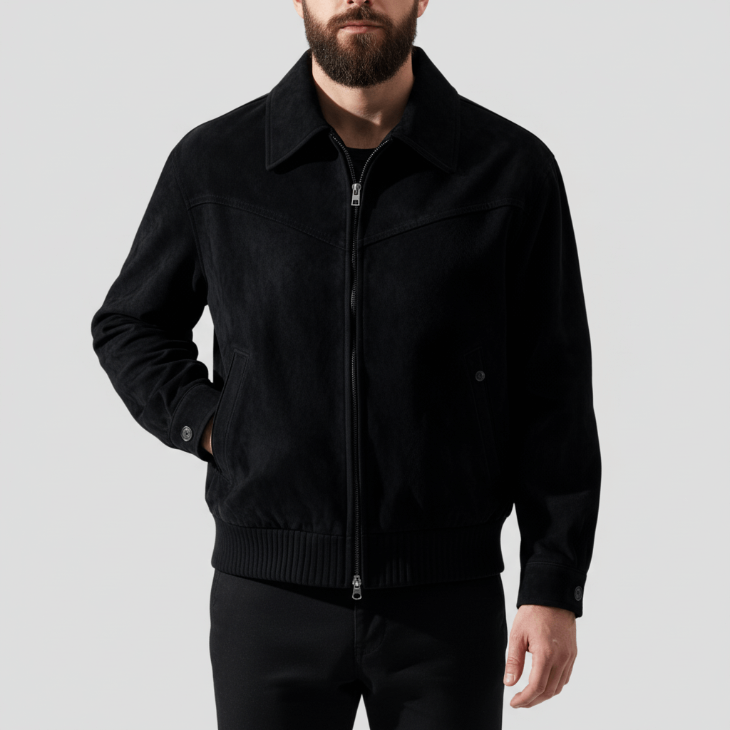 Luminovi | Vintage Suede Jacket-Jacket
