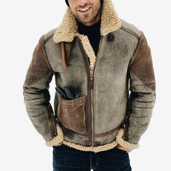Matt - Gemütliche, dicke, warme Fleecejacke für Herren-Men Fashion