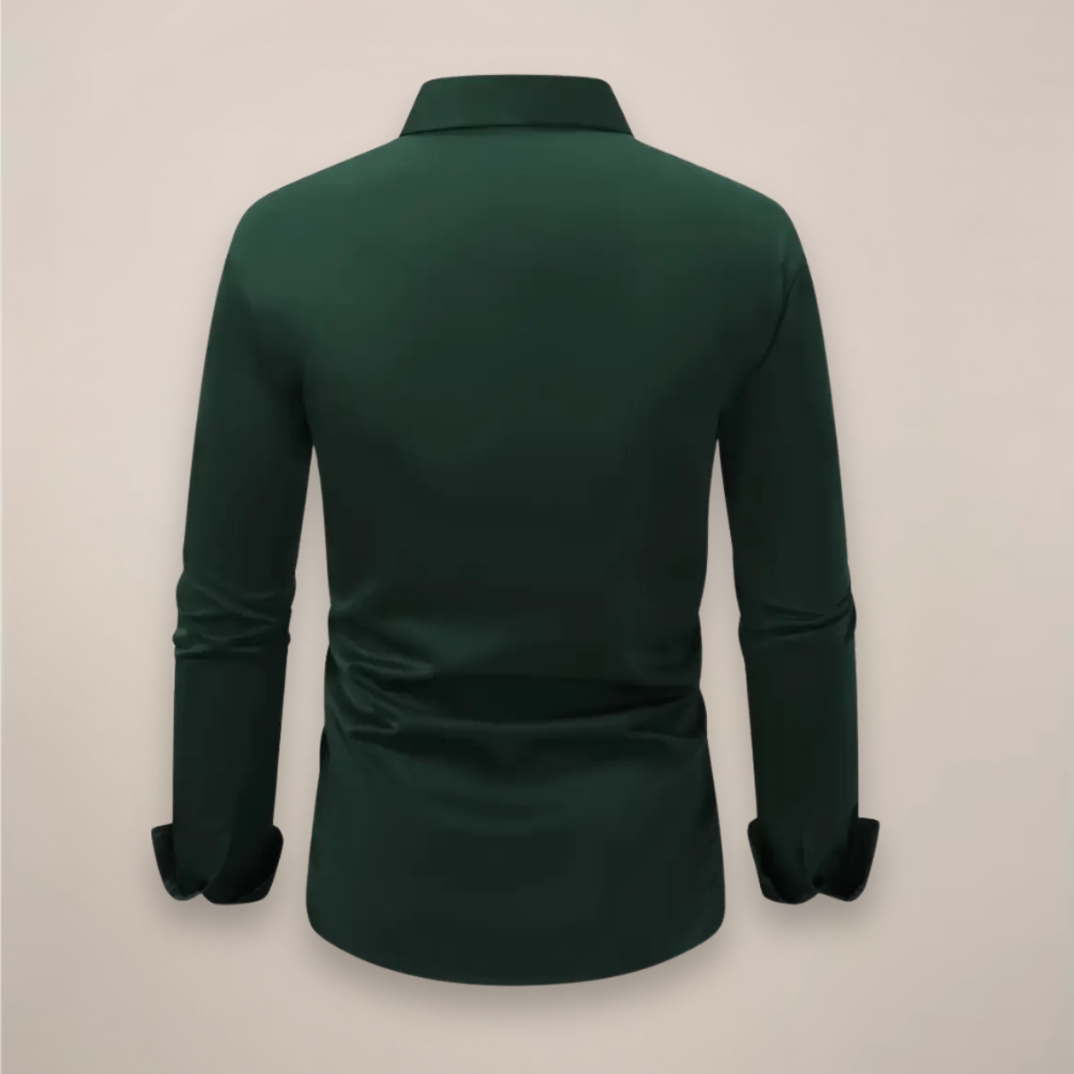 Mens Notched Collar Shirt with Regular Fit and Lightweight Fabric, Easy Care