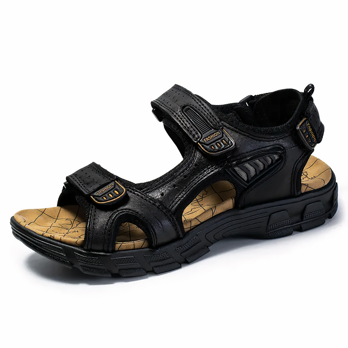 Orthopedic Hiking Sandals for Men with Adjustable Straps and Contoured EVA Footbed