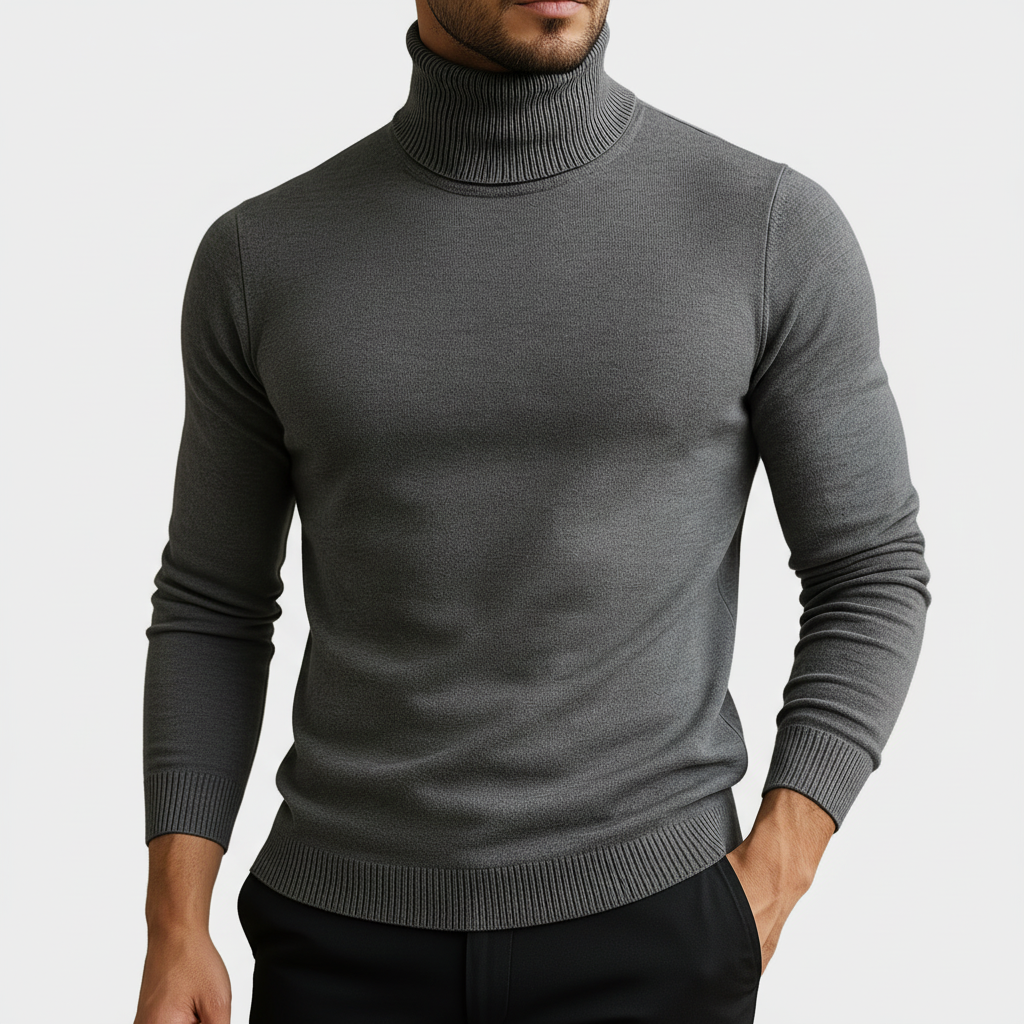 Reborn Styles - Slim-Fit Turtleneck Sweater