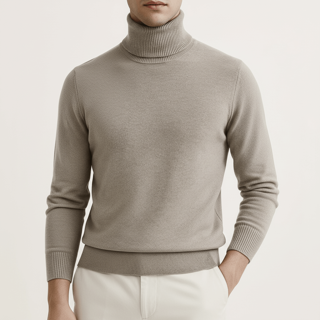 Reborn Styles - Slim-Fit Turtleneck Sweater