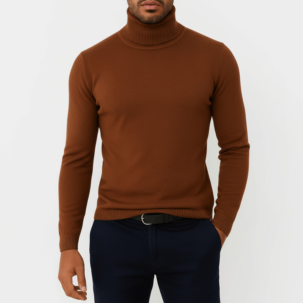 Reborn Styles - Slim-Fit Turtleneck Sweater