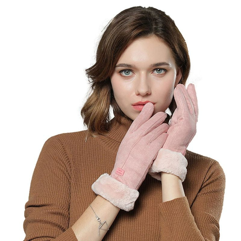 Rechargeable Heated Gloves with Touchscreen Fingers and Three Heat Levels, 8-Hour Battery