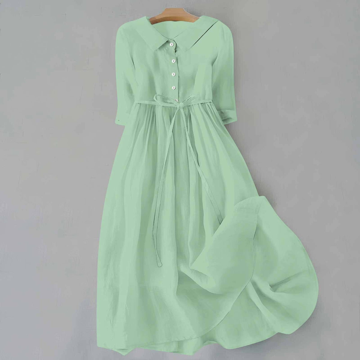 Womens Breathable Casual Dress with Relaxed Fit and Minimalist Design
