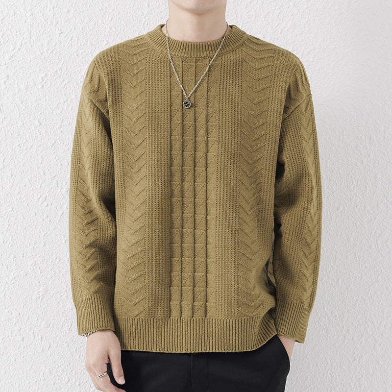 Rino - Lockerer Rundhals-Strickpullover für Herren-Men Fashion