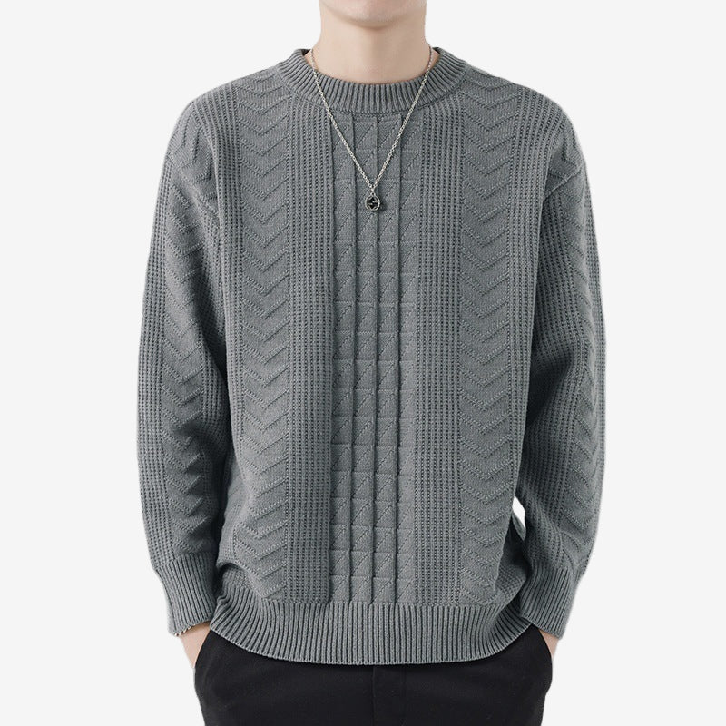 Rino - Lockerer Rundhals-Strickpullover für Herren-Men Fashion