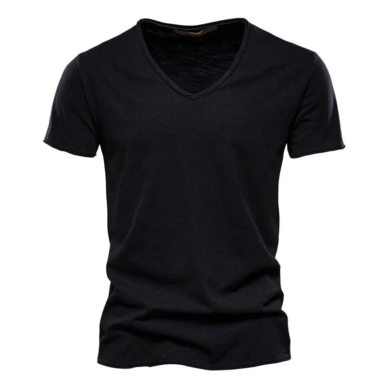Crew Neck T-Shirt with Breathable Fabric and Shape Retention