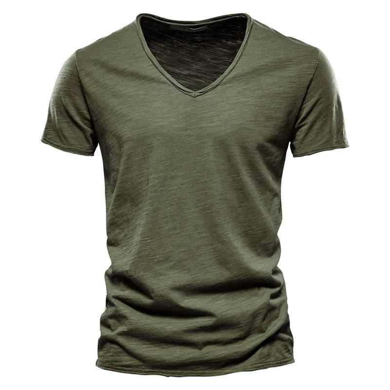 Crew Neck T-Shirt with Breathable Fabric and Shape Retention