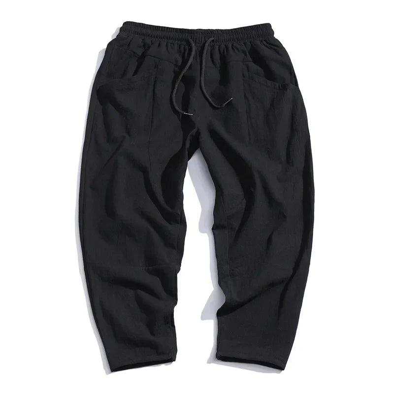 Gerald | Kyoto Linen Cropped Pants for Men - Image 5
