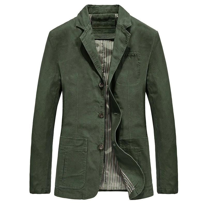 Lightweight Blazer Casual Fit and Breathable Fabric, Two-Button Front