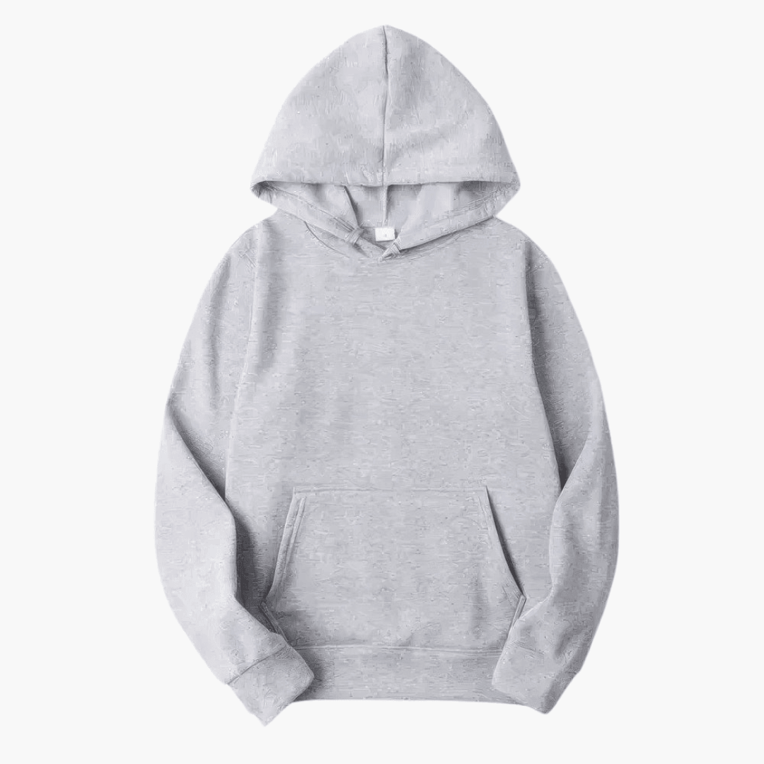 Mens Relaxed Fit Pullover Hoodie with Adjustable Hood and Kangaroo Pocket
