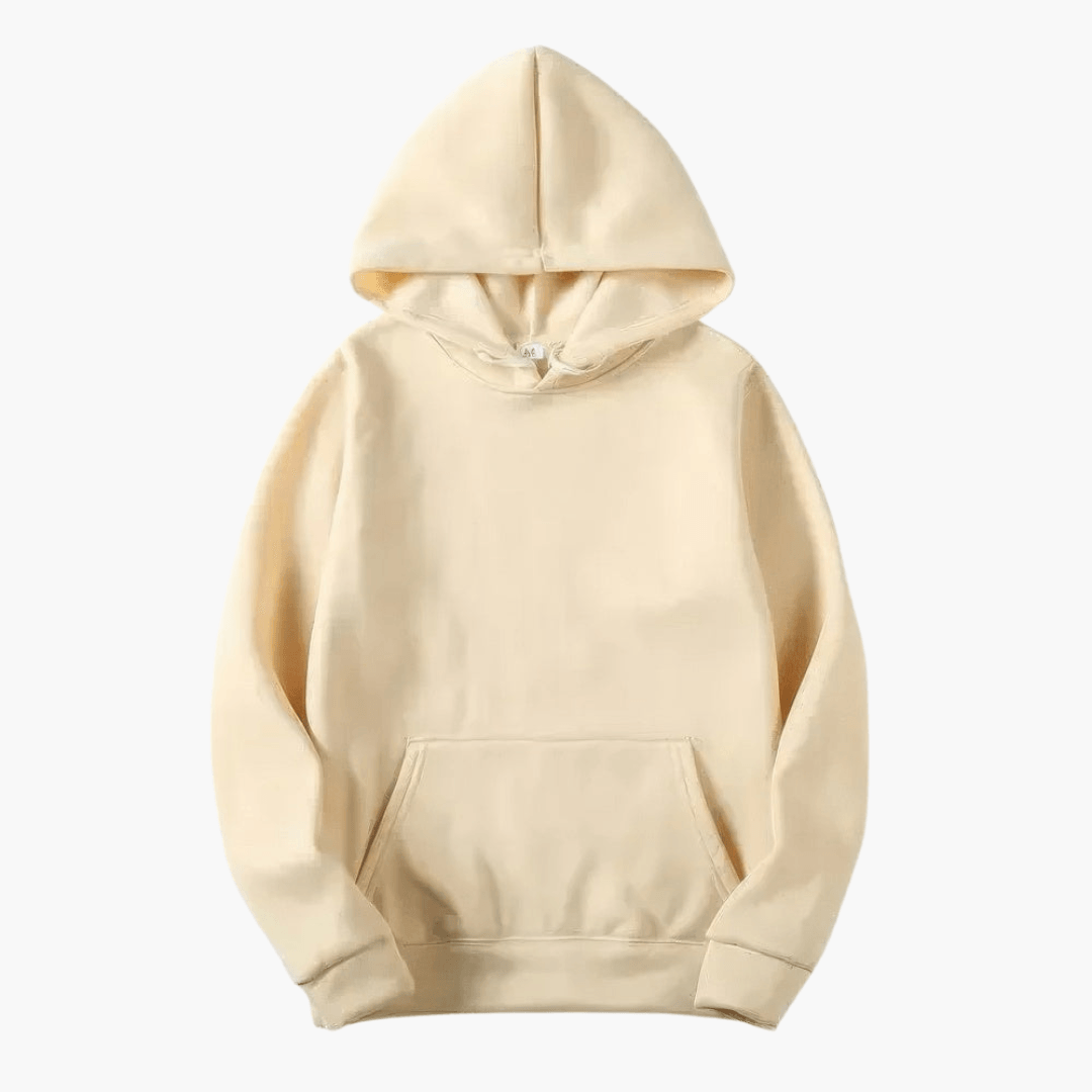 Mens Relaxed Fit Pullover Hoodie with Adjustable Hood and Kangaroo Pocket