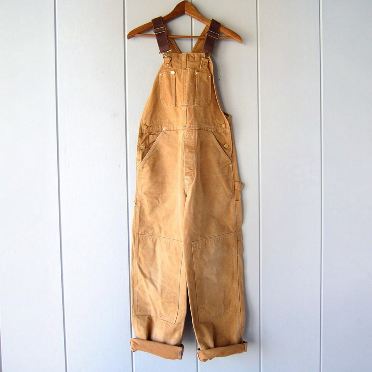 Dungaree Jumpsuit for Women with Adjustable Straps and Multiple Pockets, Relaxed Fit