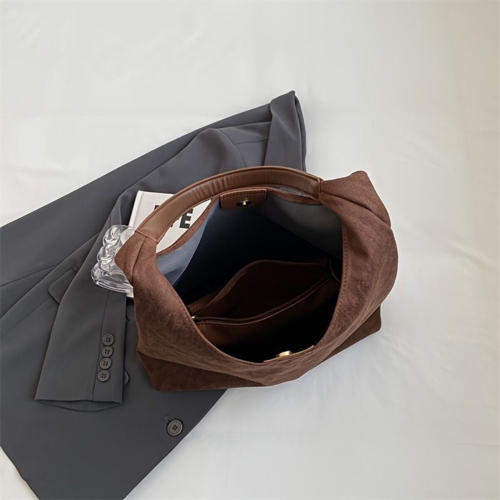Womens Shoulder Tote with Top Zip Closure and Padded Laptop Pocket, Fits 15-Inch Laptop