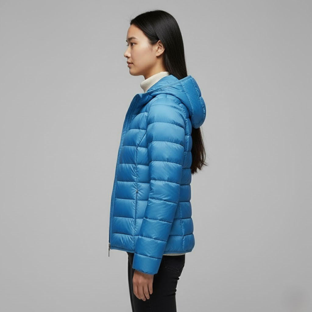 Lightweight Padded Jacket for Women with Breathable Lining